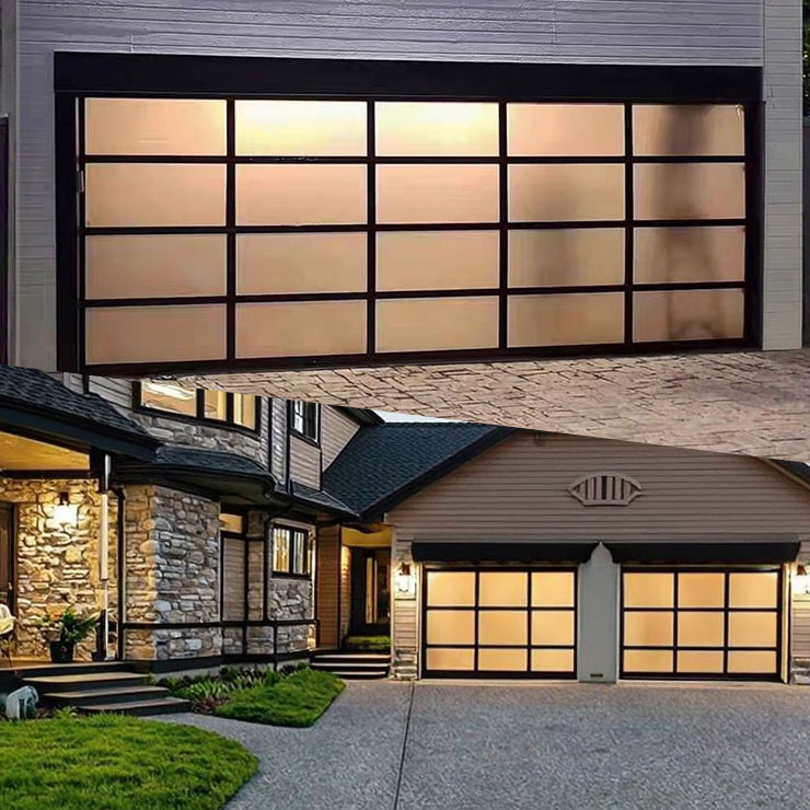 Full View Glass Garage -ovi
